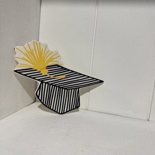 Happy Everything! Black And White Mini Graduation Cap