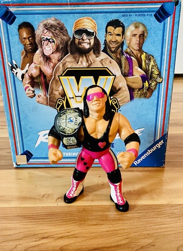 WWF Hasbro Bret Hart Action Figure Rare WWE Wrestl...
