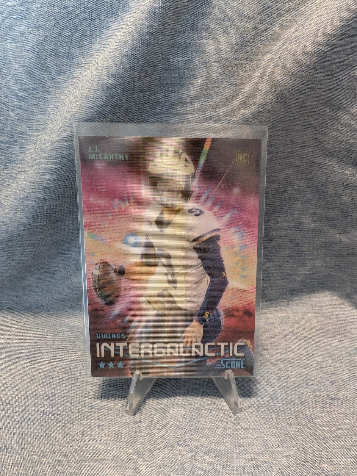 JJ MCCARTHY - 2024 Panini Score Intergalactic CASE HIT Rookie #5 - SSP - RC