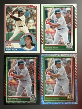 Tony Perez 1983 Topps #715, (3) 2025 Panini #56 Variations - Boston Red Sox - MN