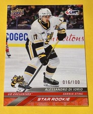 Alessandro Di Iorio 2024-25 Upper Deck CHL #372 Exclusives /100 RC Sarnia Sting