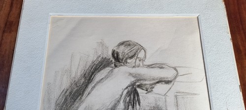 Hilda Rubin Listado Artista Firmado Carbón Dibujo Mujer Desnuda 1962 MCM #12 - Imagen 3 de 9