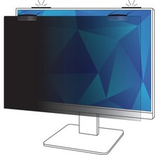 3M Privacy Filter for 24in Full Screen Monitor with 3M COMPLY Magnetic Attach, 1