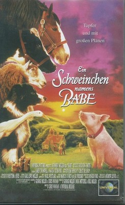 videokassette titel''ein schweinchen namens babe''marke universal,kin.familienfilm