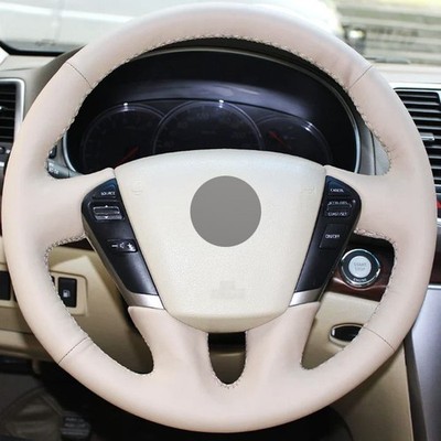 Alcantera Steering Wheel Cover Genuine Leather Wrap for NISSAN MAXIMA MURANO
