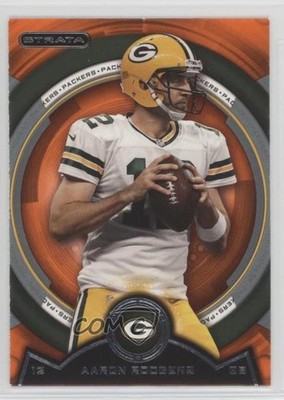 2013 Topps Strata Topaz Orange Aaron Rodgers #30 5w7