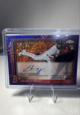 2025 Topps Chrome - Rookie Auto Luis Guerrero Purple Speckle Refractor /299 RC 