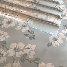 Laura Ashley Iona duck egg blue Wallpaper  PRICE PER ROLL same batch