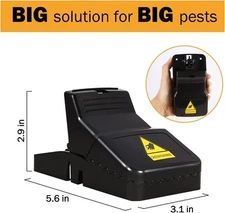 6 Pack Large Mouse Traps Killer Reusable Snap Trap for Rat Mice Gophers Chipmunk