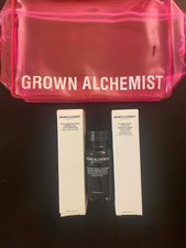 Grown Alchemist Travel Set Cleanser, Repair Cream Exfoliant w/Travel Bag New