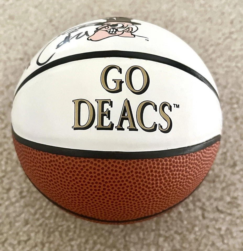 Tim Duncan Signed Wake Forest Mini Basketball (JSA COA) - Image 3 of 4