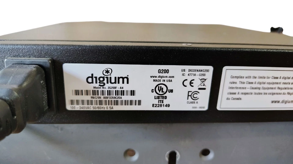 Digium G200 VoIP Dual T1/E1 Gateway - 2G200F-A4 - Image 2 of 4