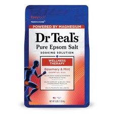 Dr Teal's Epsom Salt Magnesium Soak, Wellness Therapy with Rosemary  Mint, 3...