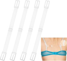 Bra strap holders non slip elastic banding, bra strap clips for the back, cross