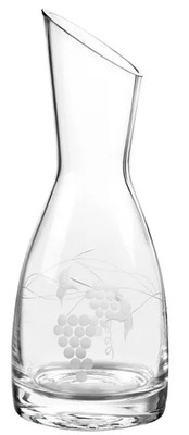Qualia Glass Orchid Carafe 45oz New