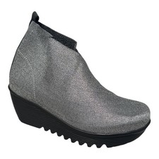 Bernie Mev Maile Women  s Pewter Wedge EU 39/US 8 Comfort, Lightweight  NWB