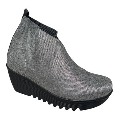Bernie Mev Maile Women s Pewter Wedge EU 39/US 8 Comfort, Lightweight | NWB