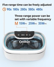 45KHz Retainer Cleaner for Jewelry, 35W Ultrasonic Jewelry Cleaner,5 Timer 3