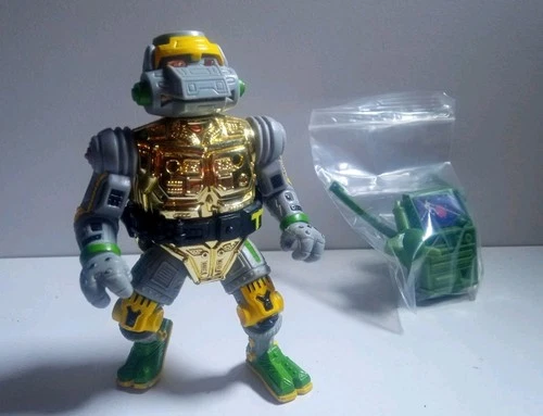 Vintage TMNT METALHEAD Action Figure COMPLETE LOOSE Accessories Playmates Turtle