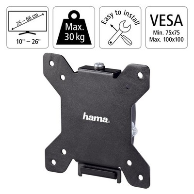 Hama TV Wandhalterung 10-26 Zoll Wandhalter OLED LED LCD VESA b. 100x100 neigbar