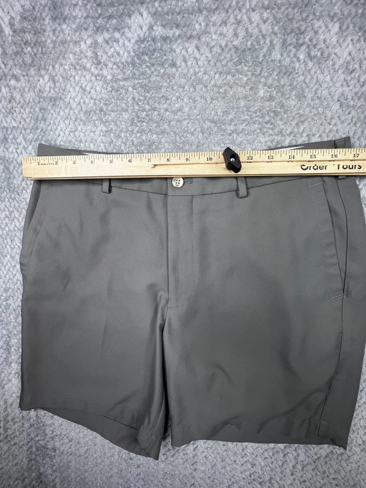 Peter Millar Crown Salem Performance Golf Chino Shorts Gray Size 33 Men 7" - Image 4 of 4