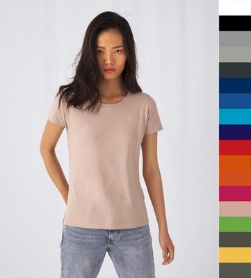 4 Stück Pack Damen T-Shirt B&C Baumwolle organisch bedruckbar /women TW043 NEW