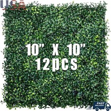 Durable Artificial Grass Wall Panel Weather-Resistant Privacy Greenery Decor New
