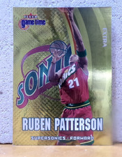 BASKETBALL CARD CHASE INSERT GAME TIME GOLD EXTRA RUBEN PATTERSON SEATTLE SONICS