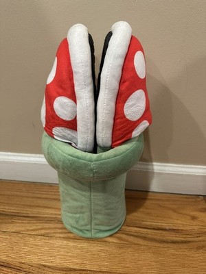 Super Mario Brothers Kids Slippers Piranha Plant Shoes One Size Unisex Soft Cozy