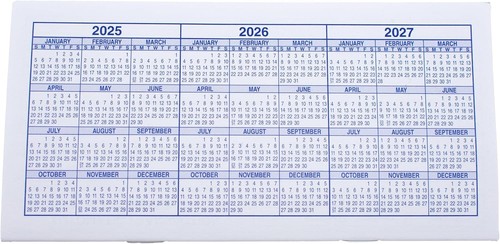 Checkbook Registers for Personal Checkbook, Transactions White and Blue - Picture 5 of 5
