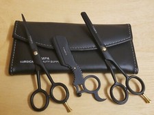 6 Inch Professional Salon Hair cutting Scissors Straight Razor Barber Shears Set