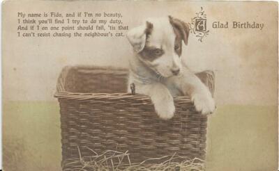 Regent Publishing Co Gruß-Postkarte Alles Gute zum Geburtstag von Fido (Hund) verschickt