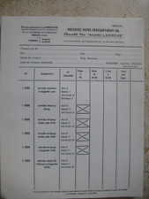 Papier ancien Factures anciennes vierges Etablissements LAROCHE TROYES