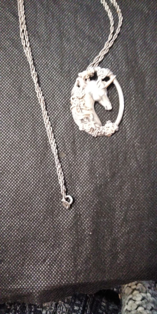 sterling silver necklace vintage 925 with unicorn pendant | eBay sterling silver necklace vintage 925 with unicorn pendant | eBay