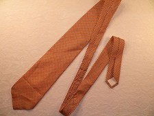 Countess Mara mens necktie all silk made in USA orange and black sprinkles