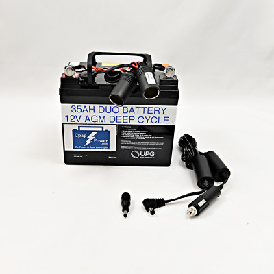 SILENT Cpap Battery Power Bank - CAMPING - Uses YOUR Battery Charger Save Money.