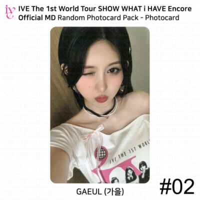 IVE The 1st World Tour SHOW WHAT i HAVE Encore MD Random Photocard