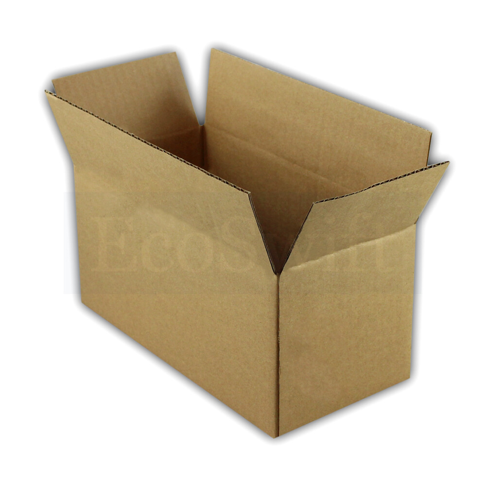 200 Cajas De Cartón Corrugado EcoSwift 4x4x8 Pulgadas - Ideales Para Envíos, Color Marrón