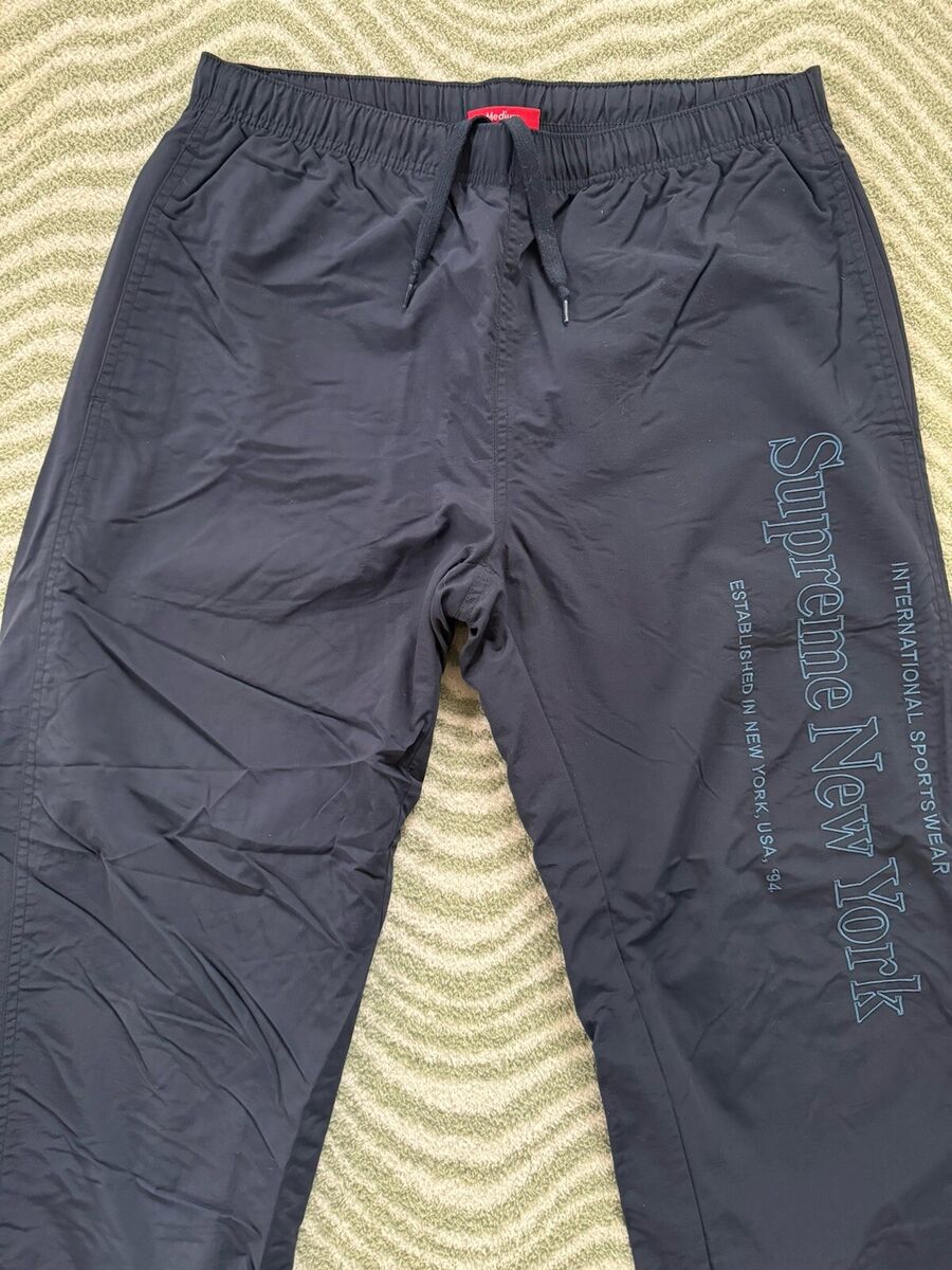 Supreme New York Side Logo Lined Track Pant Men's Medium Supreme New York Side Logo Lined Track Pant Men's Medium