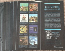 RCA VICTOR Records LP Inner Sleeves set of 5; circa 1963 