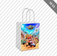 10 Mario Kart World Favor Gift Bag Party Birthday 5.5 x 8 Game Racer Super Bros
