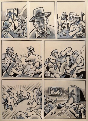 CARD FIGHT ** MIKE BENNETT'S  ORIGINAL  ART   (2025) 02/10/25