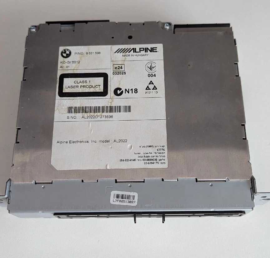 BMW Serie-f 1 2 3 F20 F21 F22 F30 F31 Alpine Navigation Autoradio 9331597 - Immagine 2 di 4