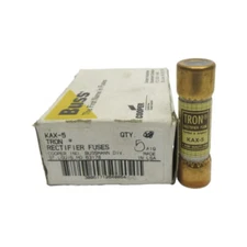 BUSSMANN KAX-5 250VAC 5A (PKG OF 5) (WH/BR) NSMP