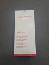sos pure rebalancing clay mask with alpine willow 2.7 Oz **NIB SEALED 