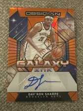 2023-24 Obsidian Basketball Day’Ron Sharpe Galaxy Ink Reggae Flood Auto 60/75