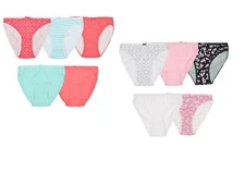 5 PACK LADIES COTTON RICH HI HIGH LEG BRIEFS KNICKERS UNDERWEAR 10 12 14 16