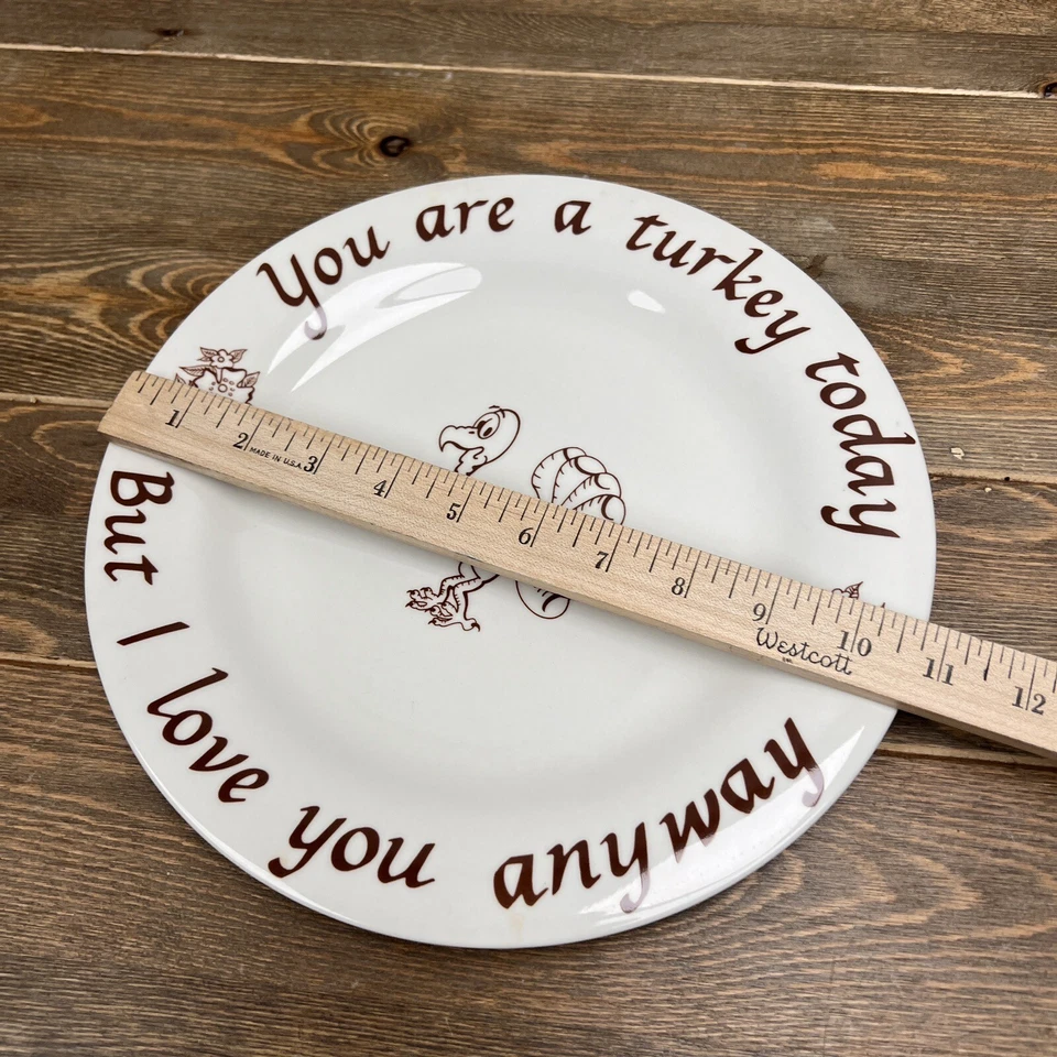 1981 HEIRLOOM DESIGNS "YOU ARE A TURKEY" 10.5 Ação de Graças - Imagem 4 de 4