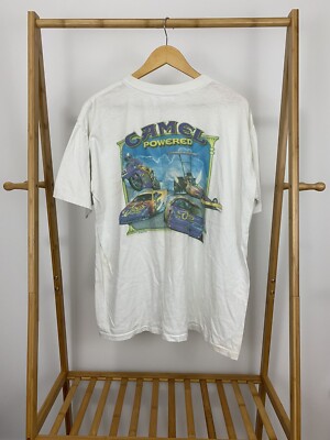 VTG Camel Powered Smokin Joe Racing Single Stitch Pocket T-Shirt Size XL