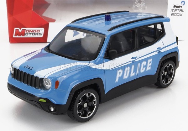 Modellauto Statisch Diecast Jeep Renegade Police 2017 Modellbau Massstab 1/43-image